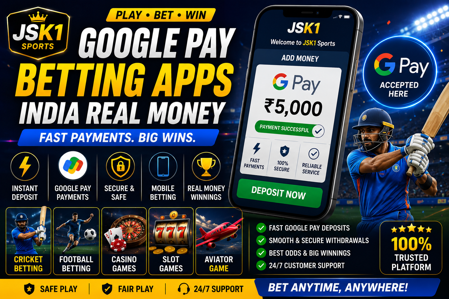 Best Google Pay Betting Apps India Real Money Guide