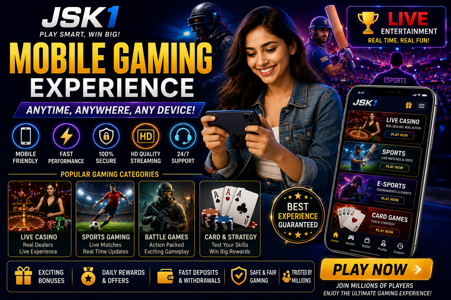 Best Mobile Gaming Experience and Online Entertainment