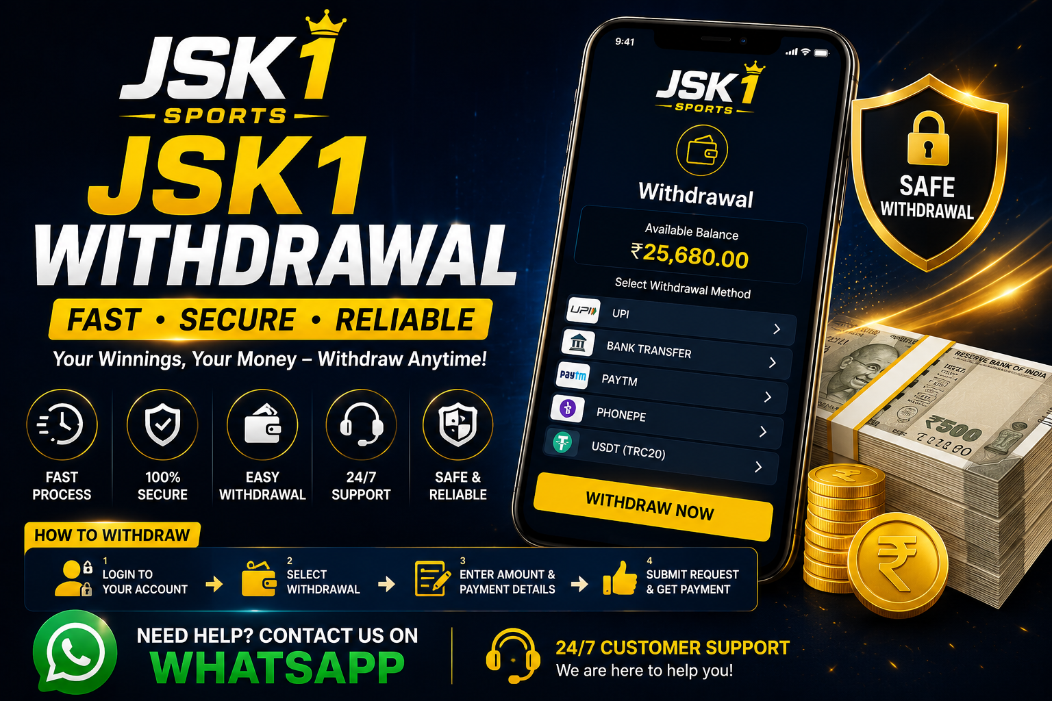 JSK1 Withdrawal – Easy Online Withdrawal Process