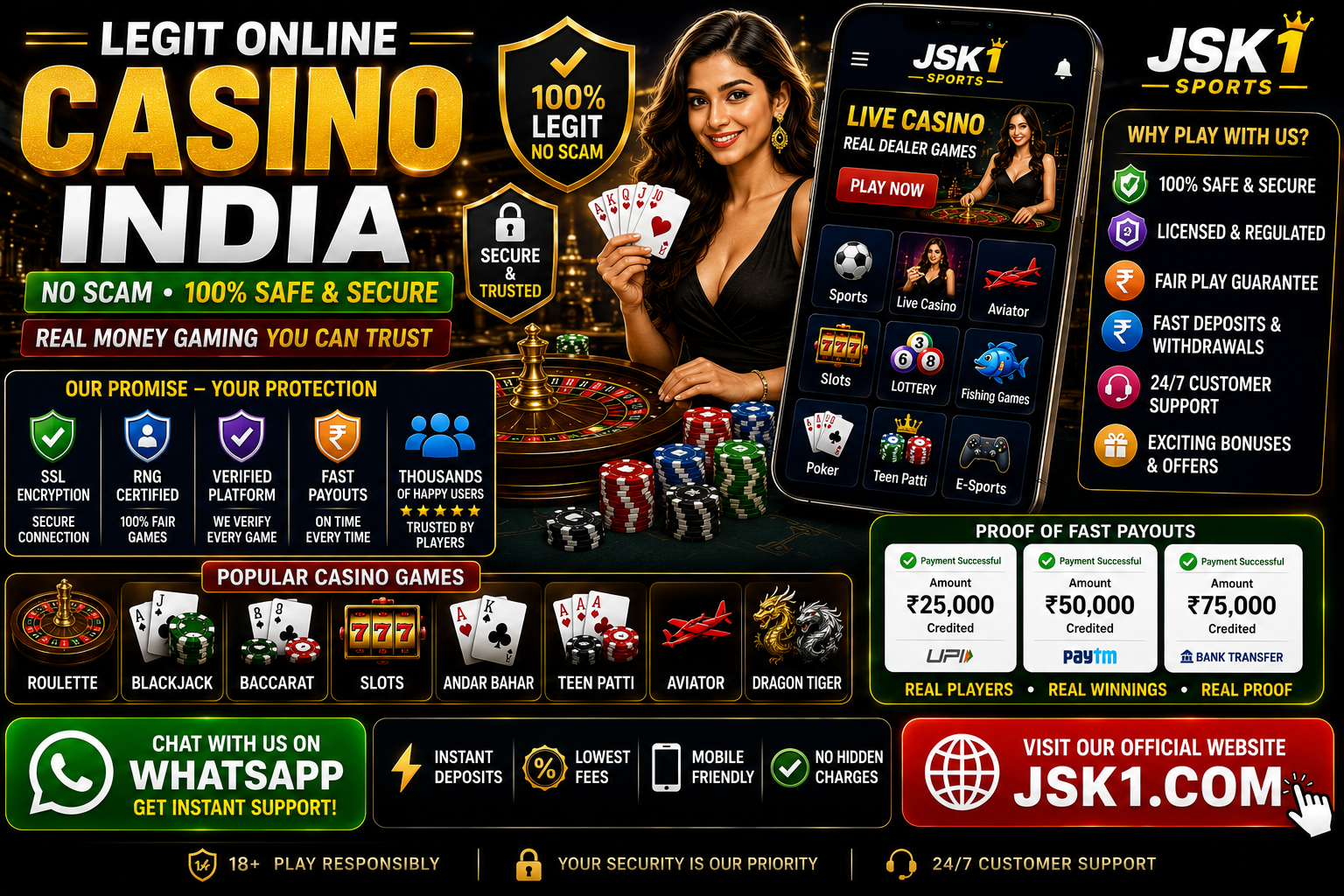 Legit Online Casino India No Scam – Secure Online Gaming Experience