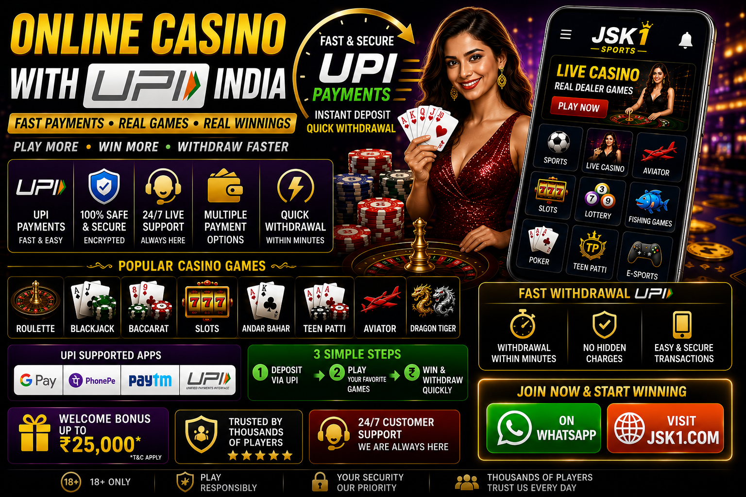 Online Casino with UPI India – Fast & Smooth Gaming Experience