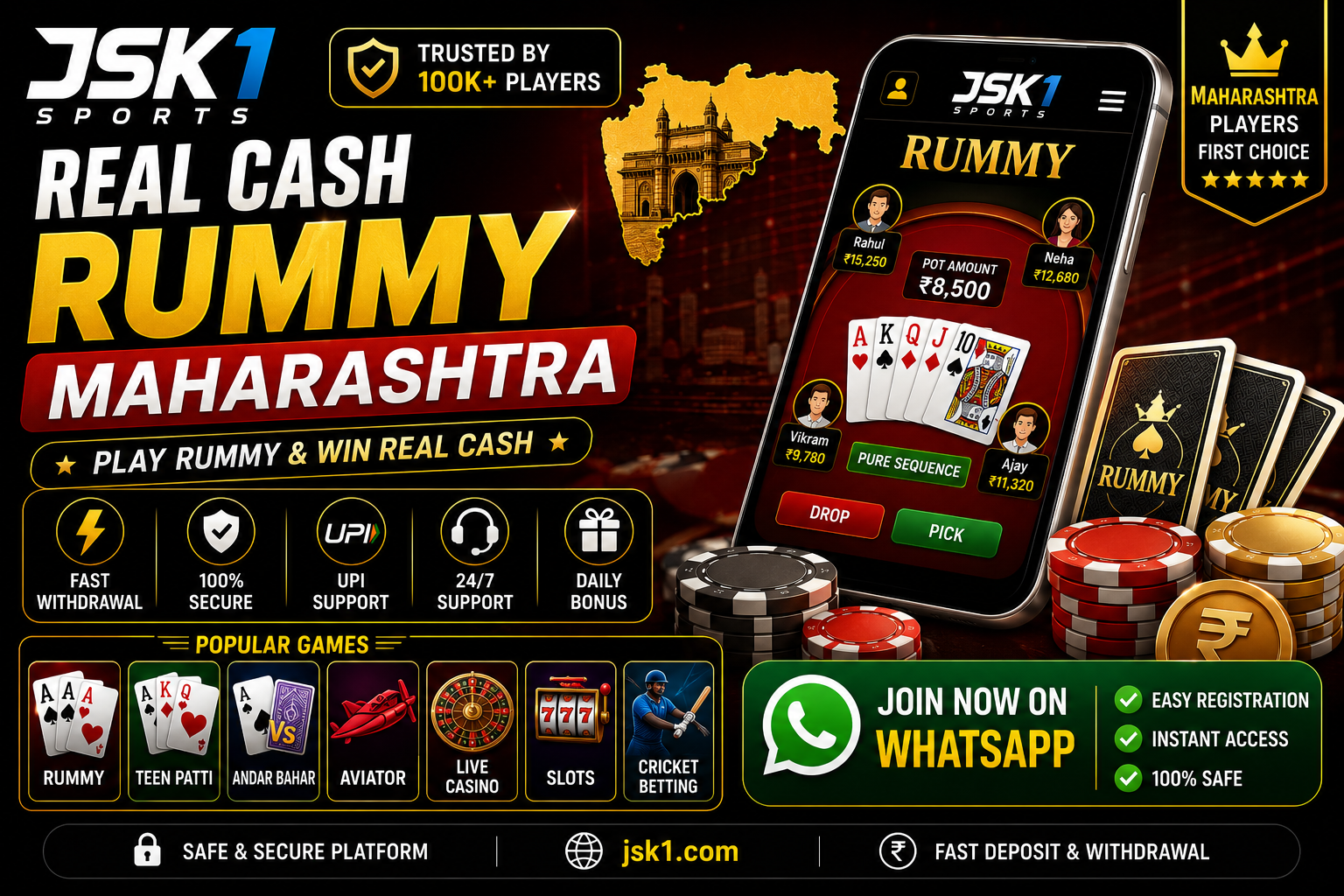Real Cash Rummy Maharashtra