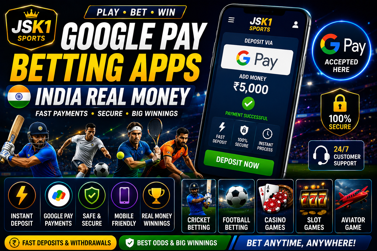 Top Google Pay Betting Apps India Sports and Casino Gaming Guide