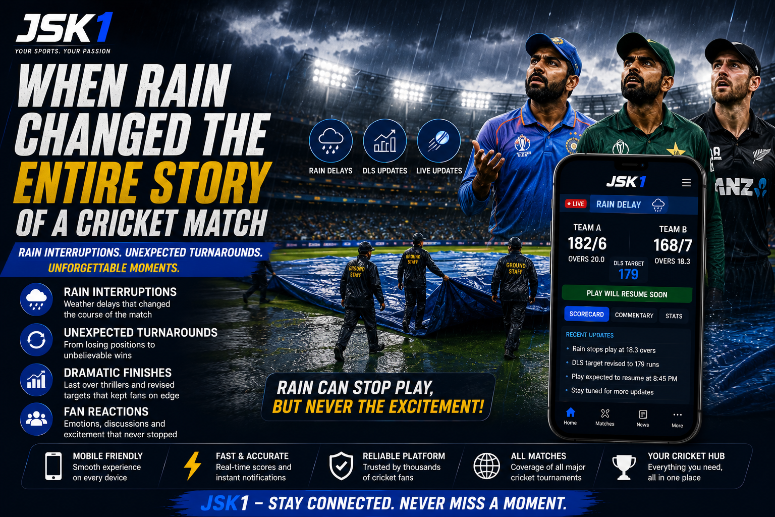 When Rain Changed the Entire Story of a Cricket Match