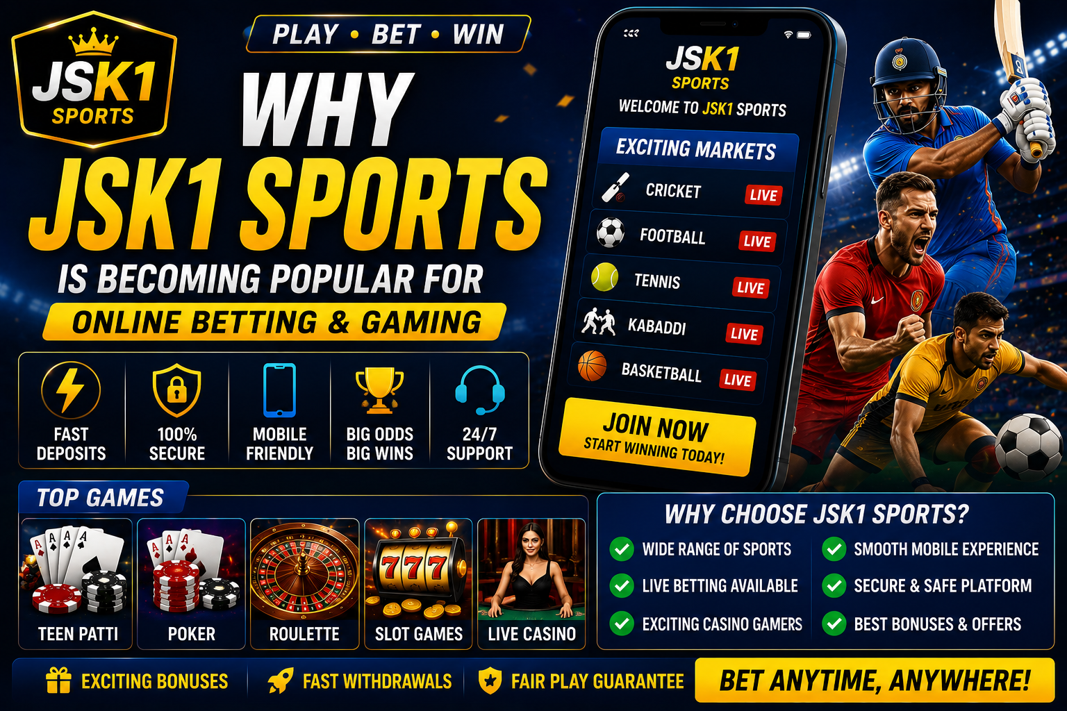 Why JSK1 Sports Is Becoming Popular for Online Betting and Gaming