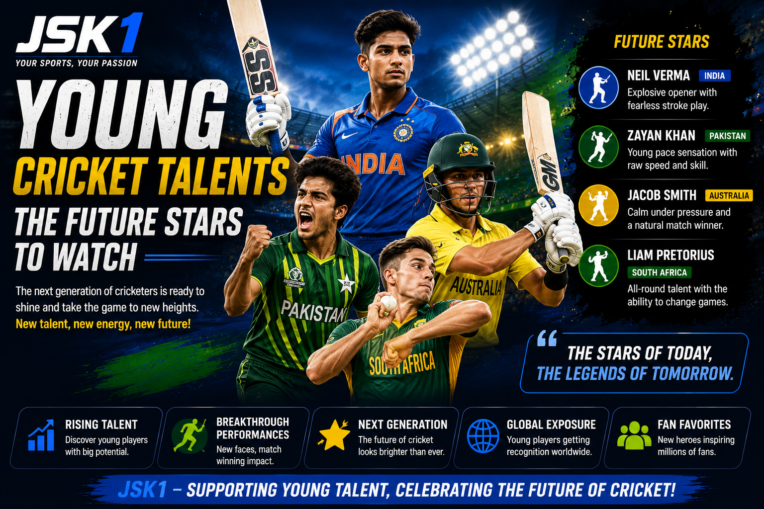 Young Cricket Talents Who Are Changing the Future of the Game