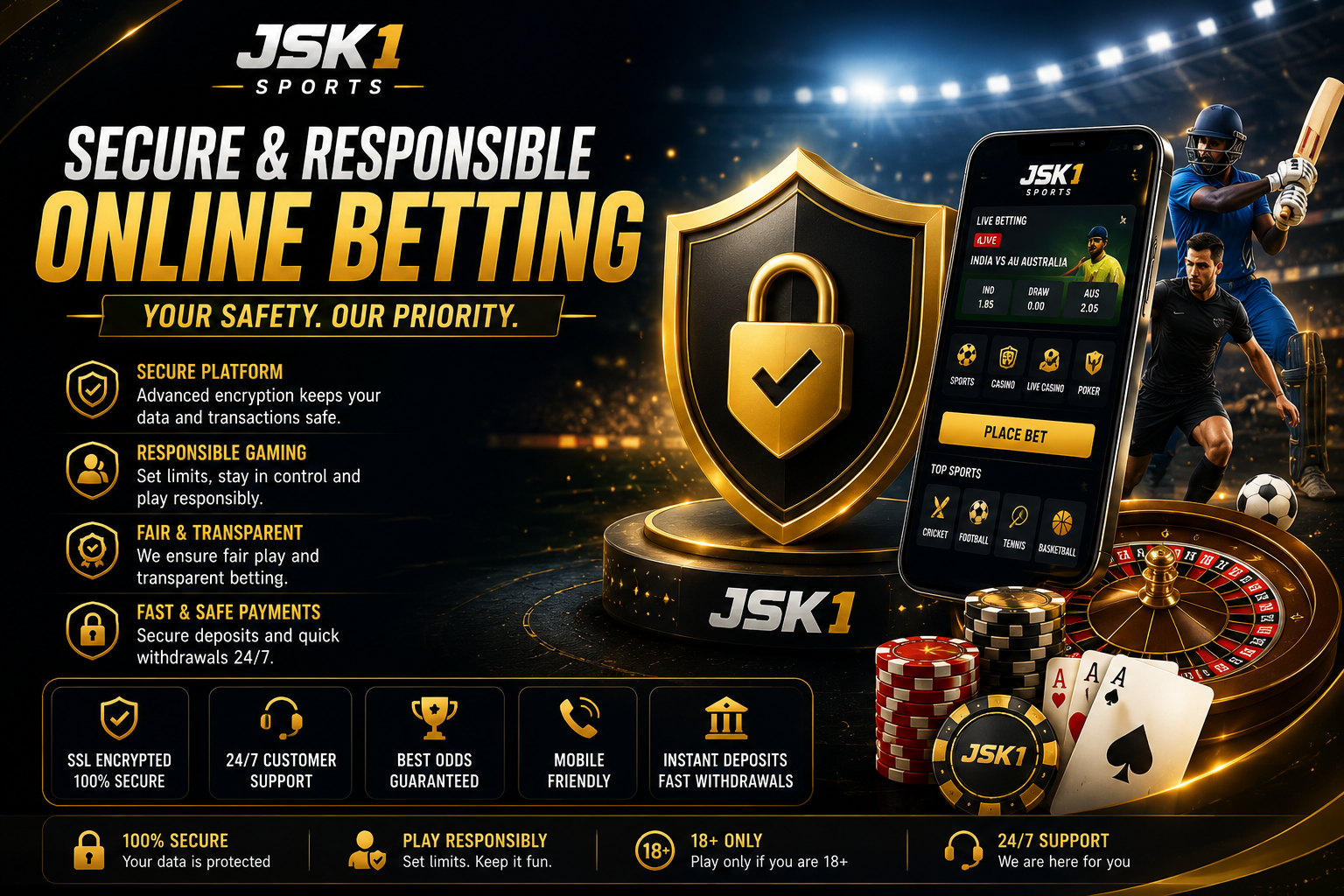 How JSK1 Maintains Secure and Responsible Online Betting Experience