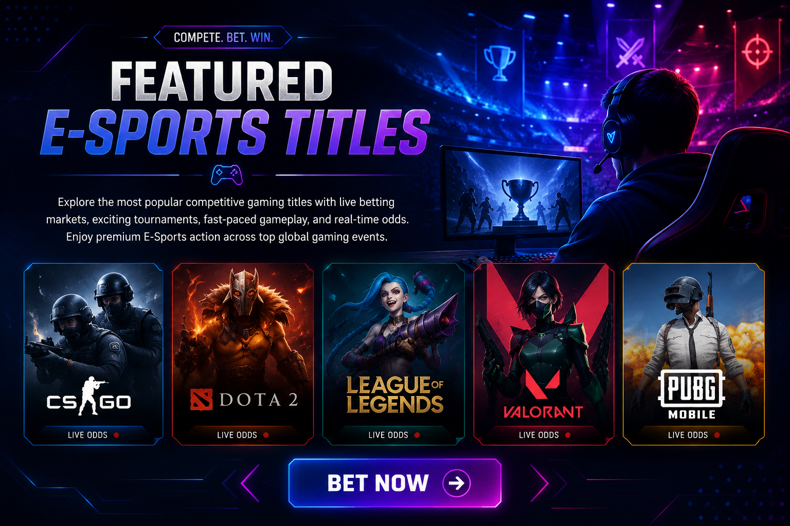 Featured E-Sports Titles
