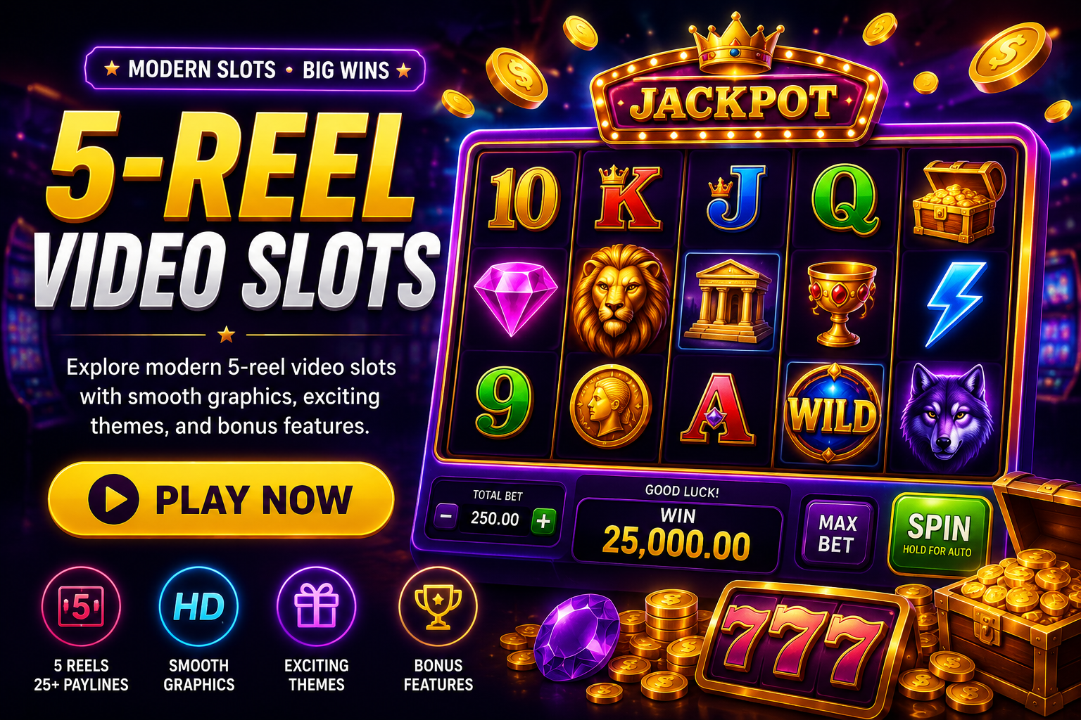 5-Reel Video Slots